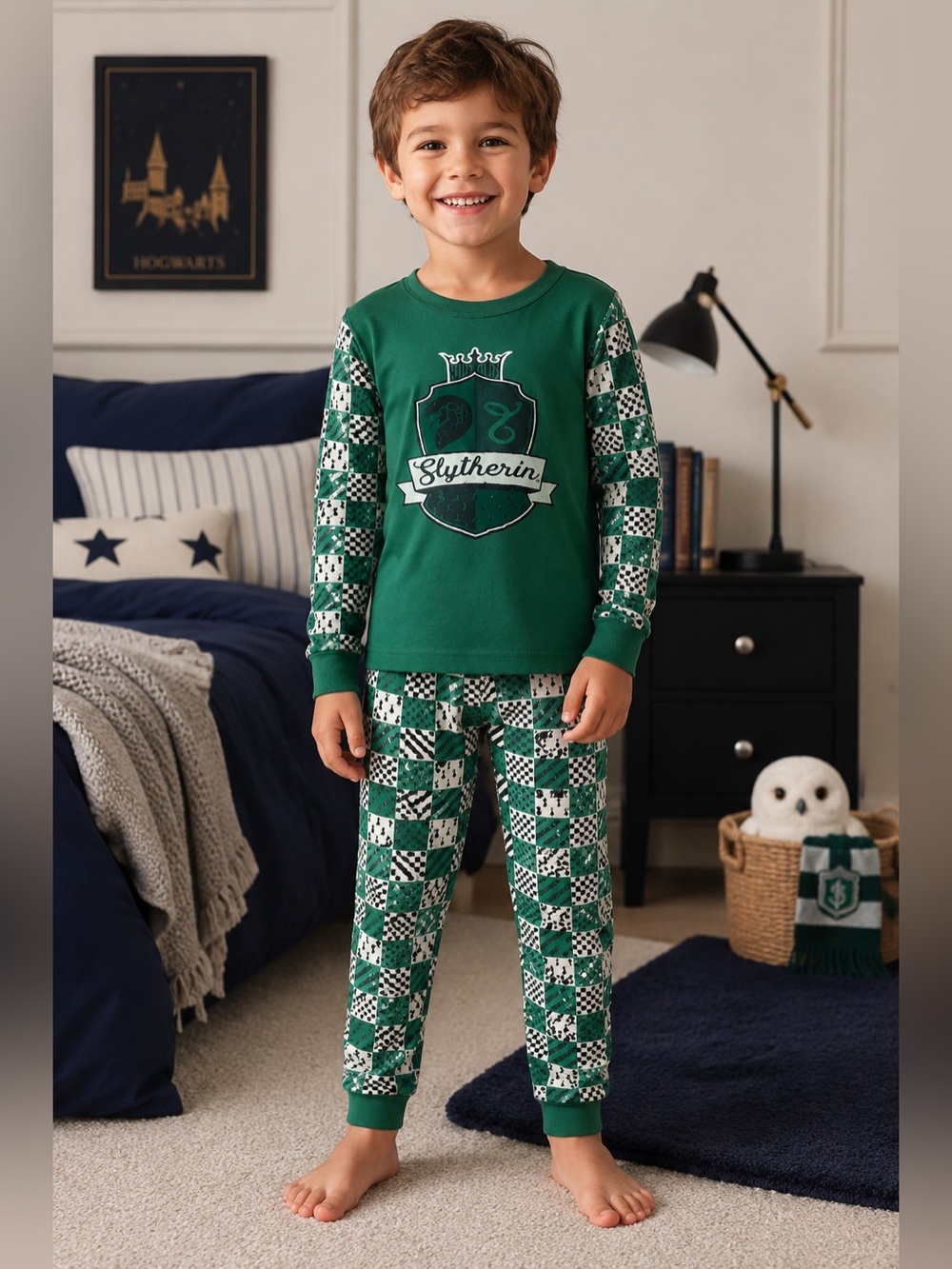 Hanna Anderson Harry Potter Slytherin Organic Cotton Pajama Set 4T (100 cm)